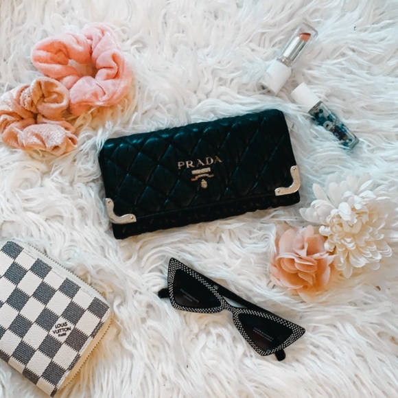 Prada Handbags - *sold* RARE VINTAGE PRADA Puffy Stitch Clutch